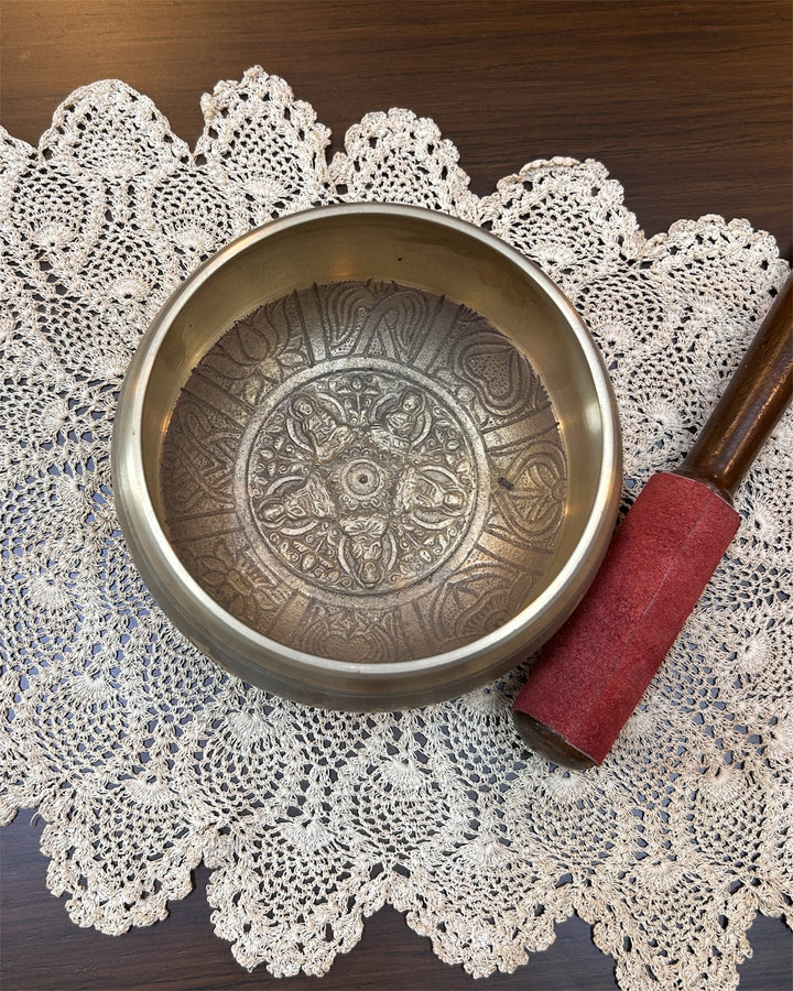 Tibetan Singing Bowl Design 6