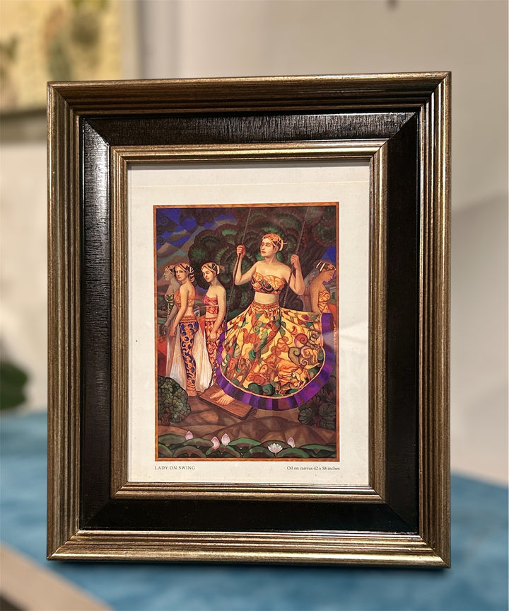 Antique Gold Black Photo Frame