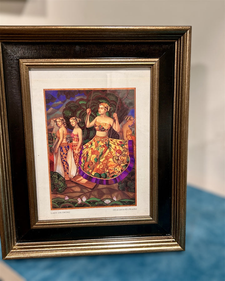 Antique Gold Black Photo Frame