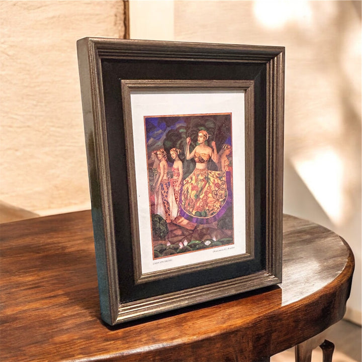 Antique Gold Black Photo Frame