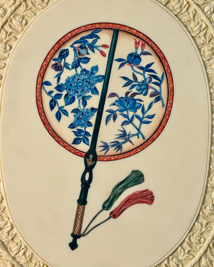 Ivory Fan Painting 3