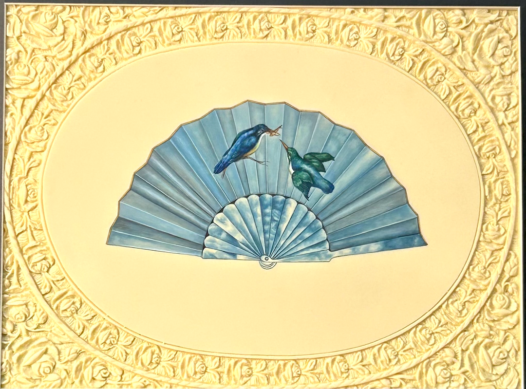 Ivory Fan painting 2