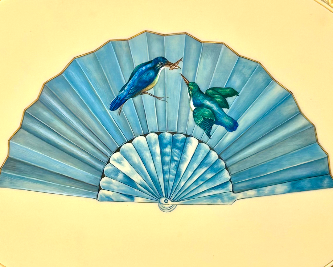 Ivory Fan painting 2