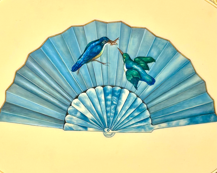 Ivory Fan painting 2