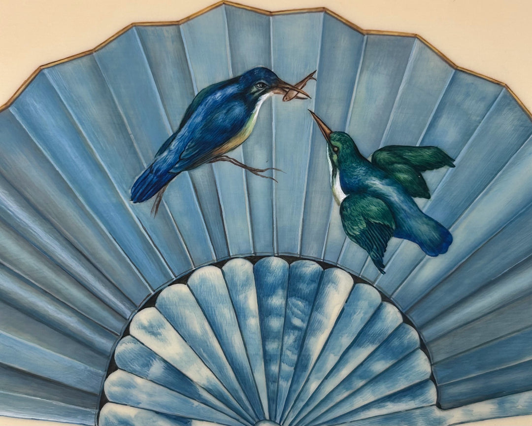 Ivory Fan painting 2