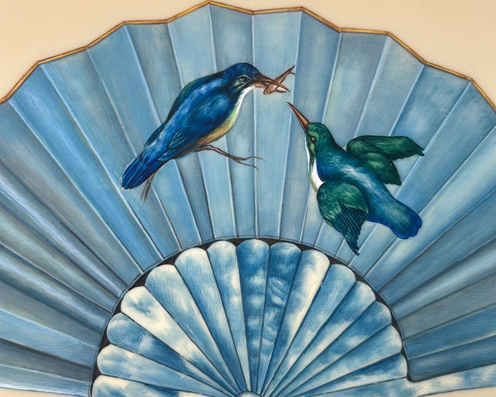 Ivory Fan painting 2