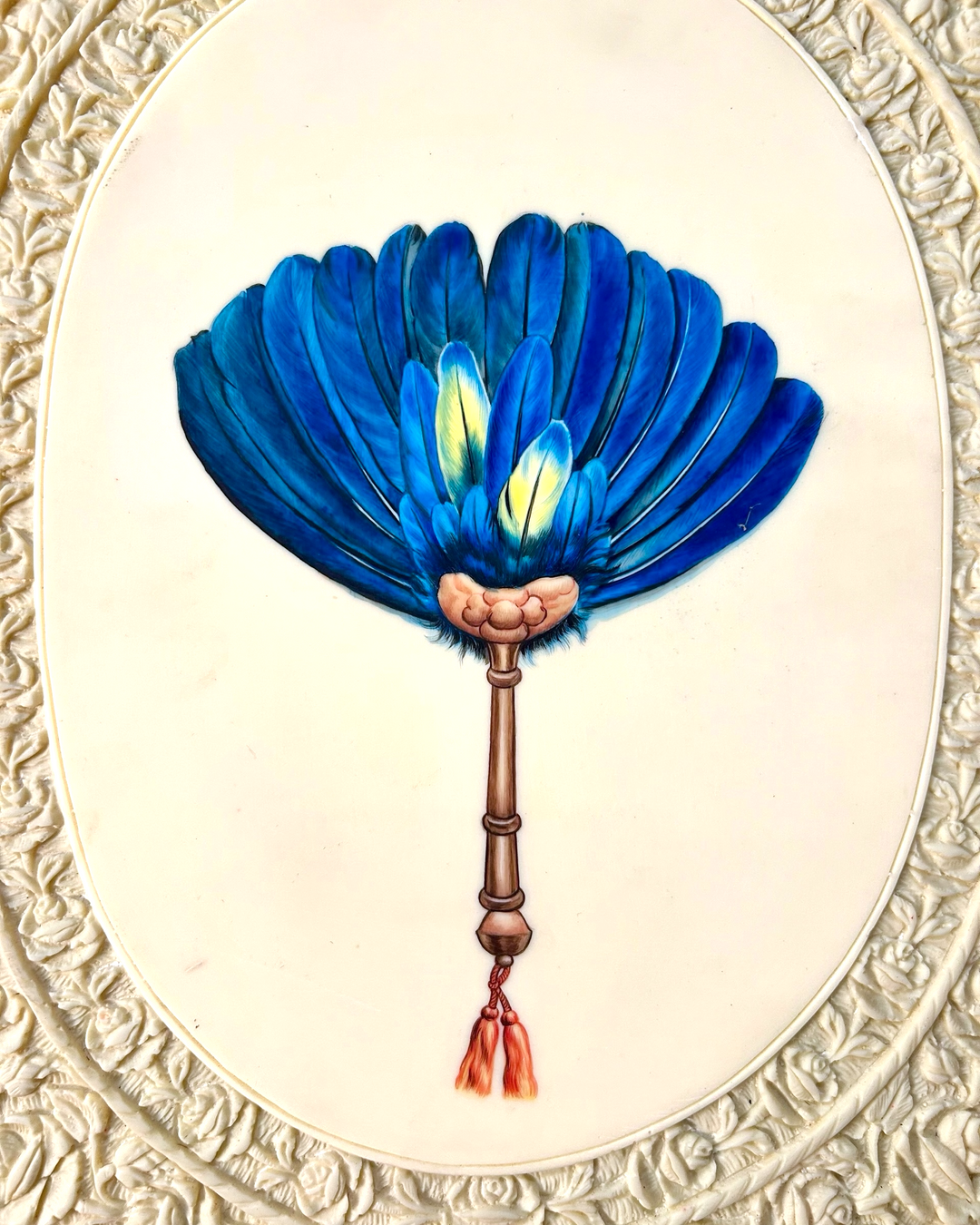Ivory Fan Painting 1