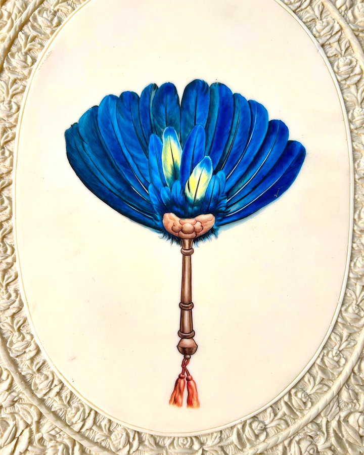 Ivory Fan Painting 1