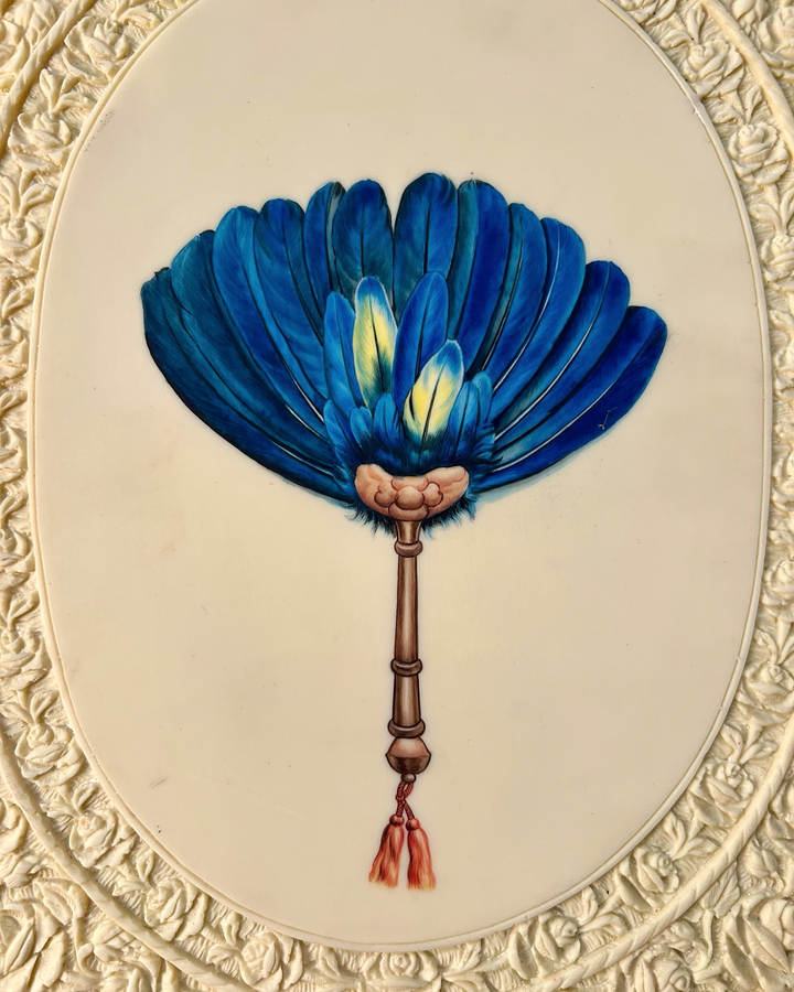 Ivory Fan Painting 1