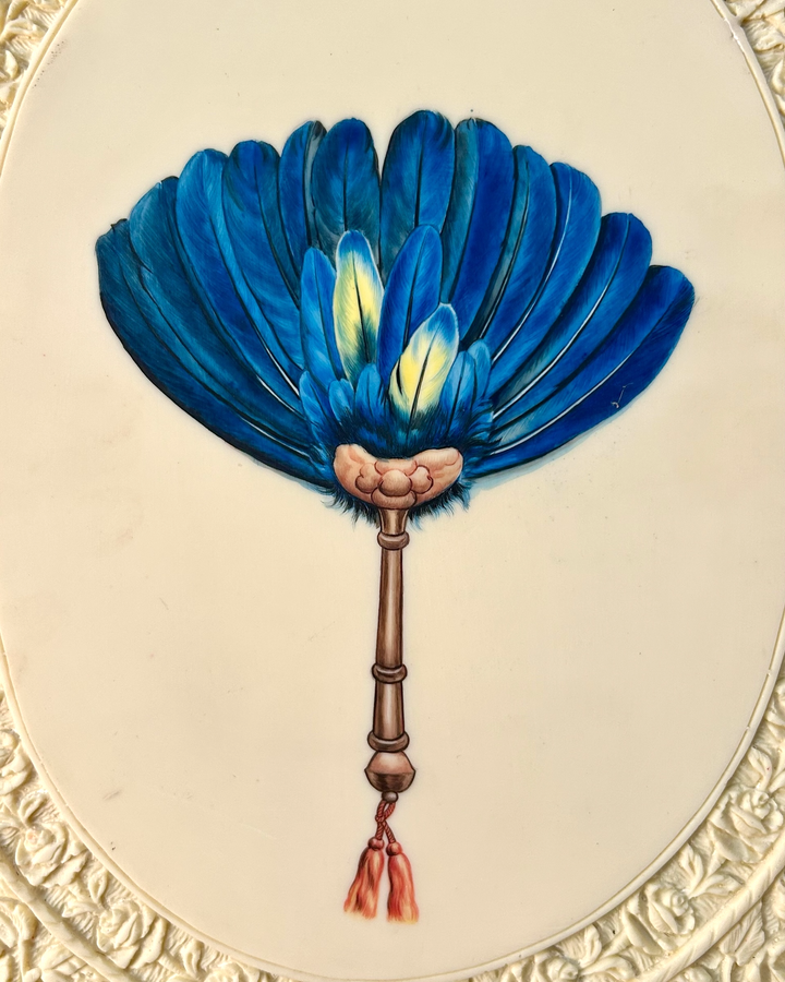 Ivory Fan Painting 1