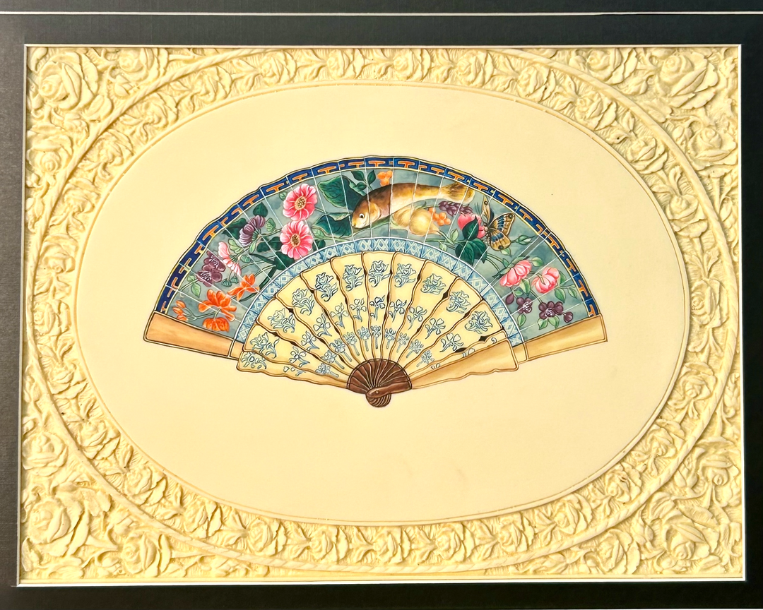 Ivory Fan Painting 5