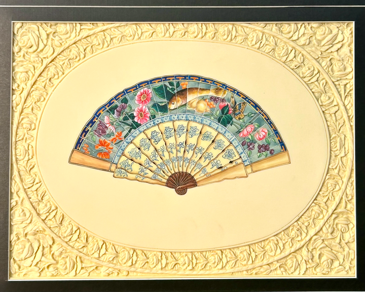 Ivory Fan Painting 5
