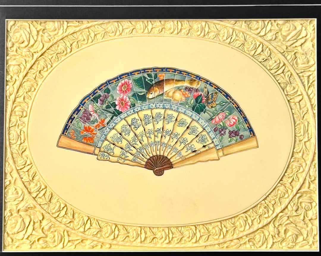 Ivory Fan Painting 5