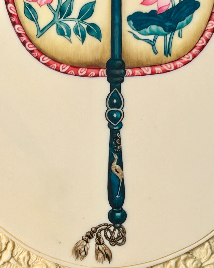 Ivory Fan painting 4