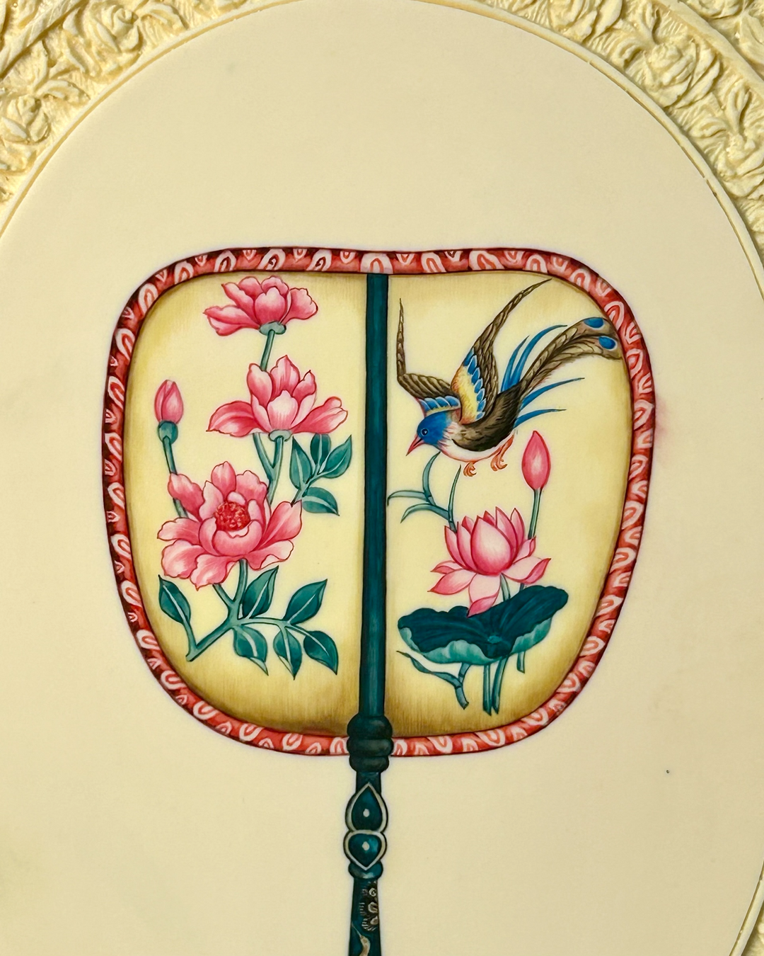 Ivory Fan painting 4