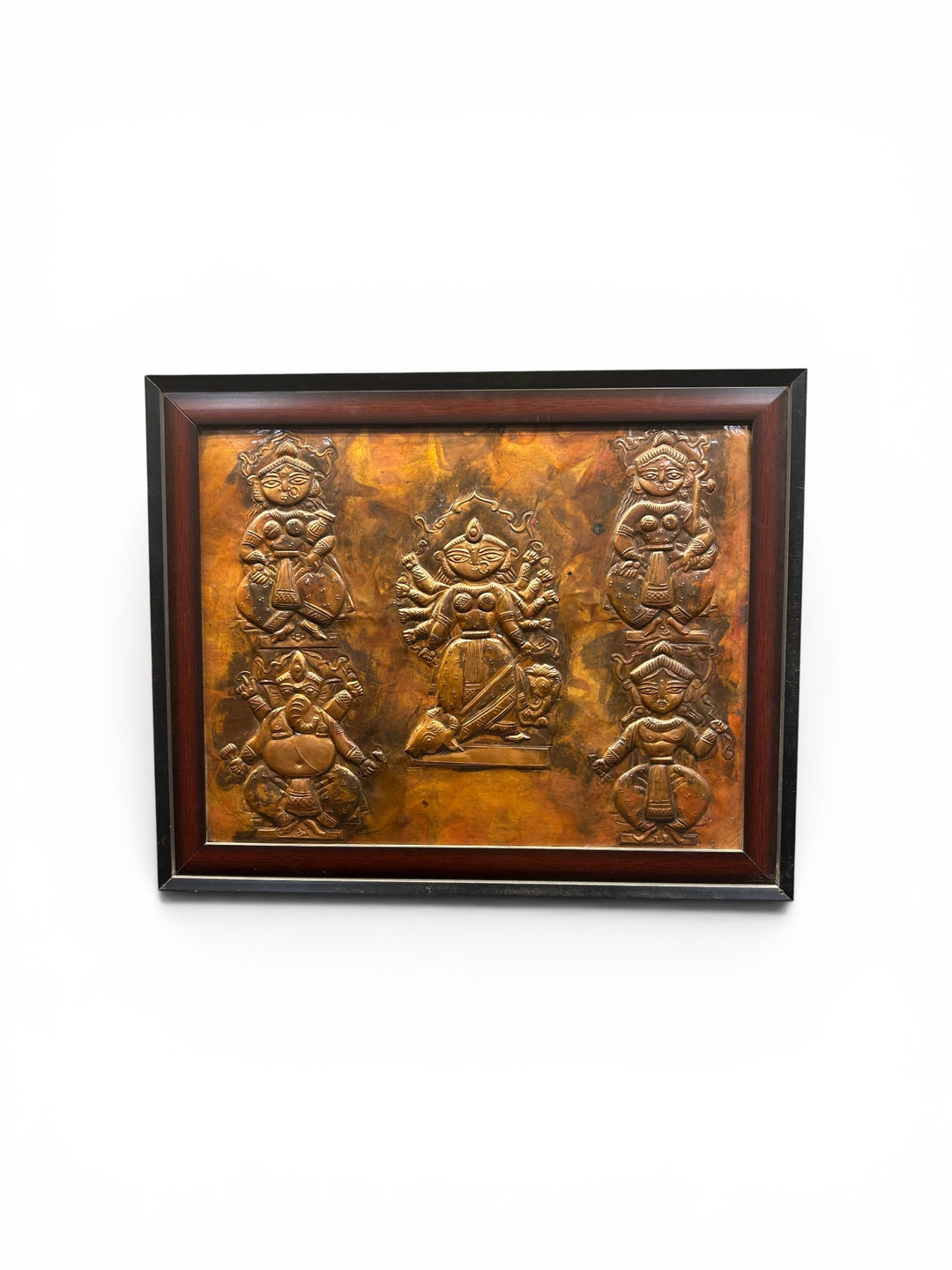 Repousse Durga in Copper