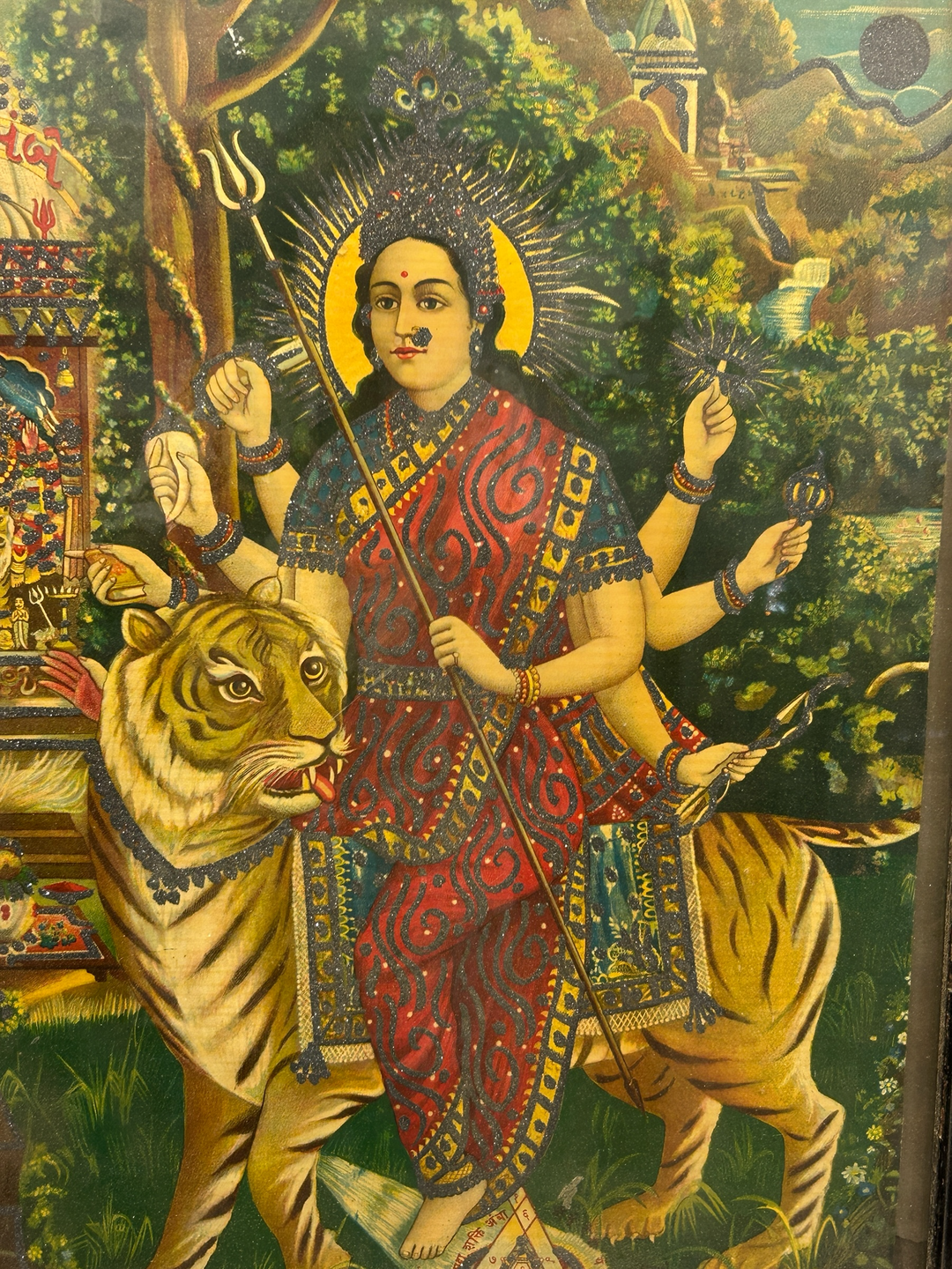 Durga Lithograph