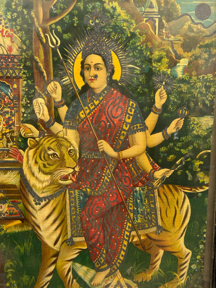 Durga Lithograph