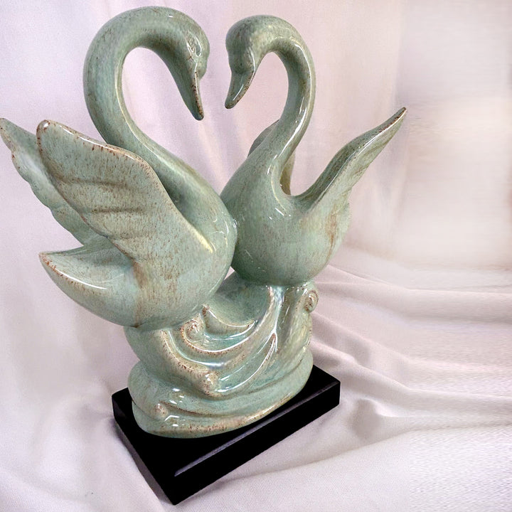 Ceramic Swan pair