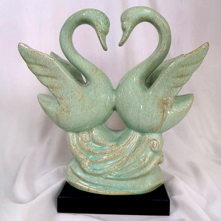 Ceramic Swan pair