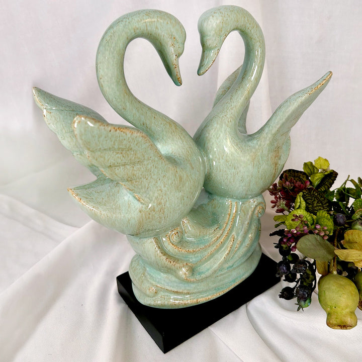 Ceramic Swan pair