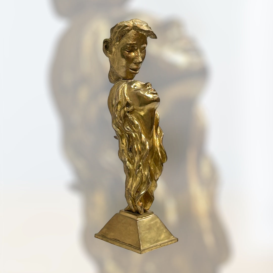 Embrace Brass sculpture