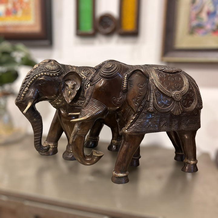 Gaja Elephant Pair