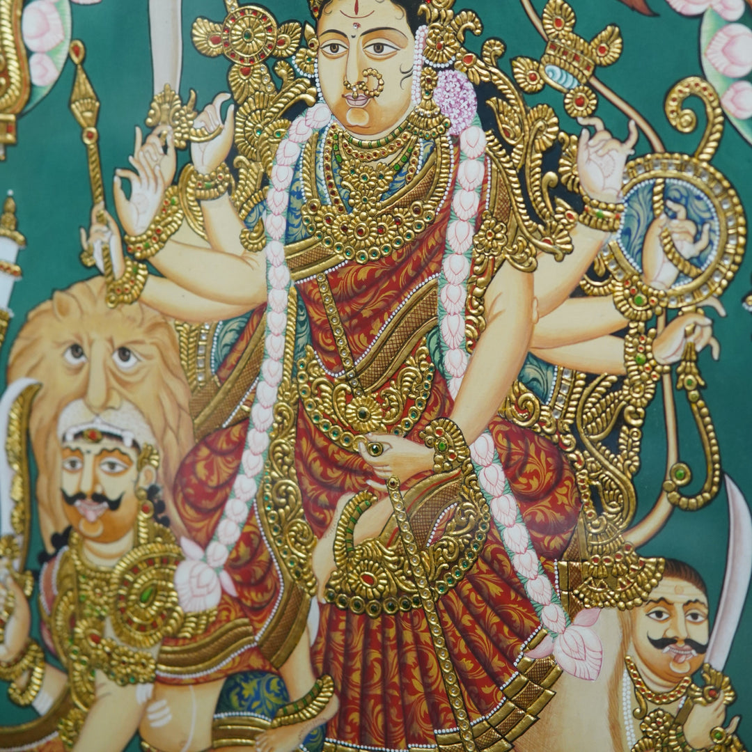 Chamundi Durga in Mysore Style.