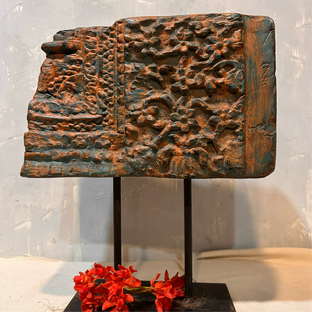 Rajput Wooden sculpture Block 2