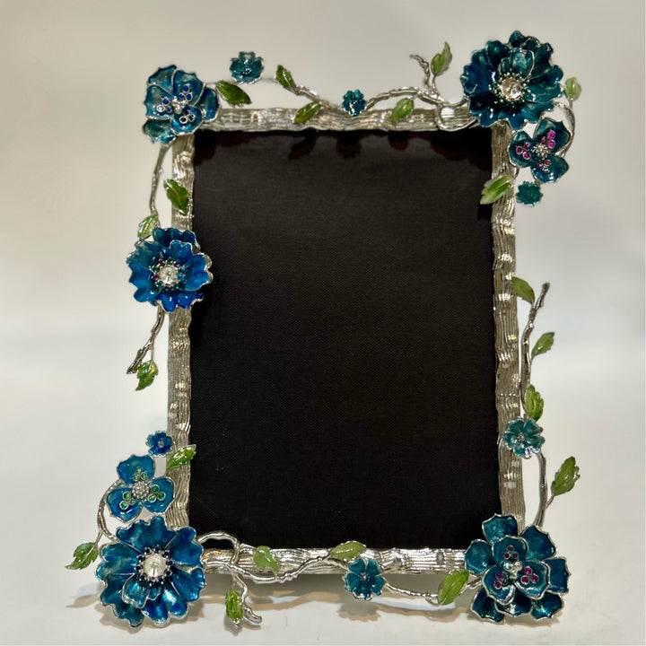 Blue Poppy Metal Frame