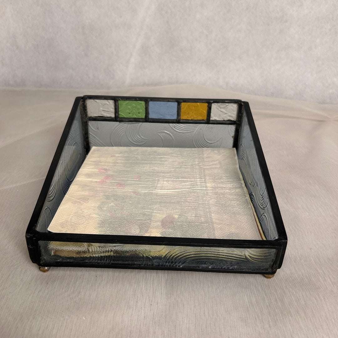 Stained Glass Tissue Holder