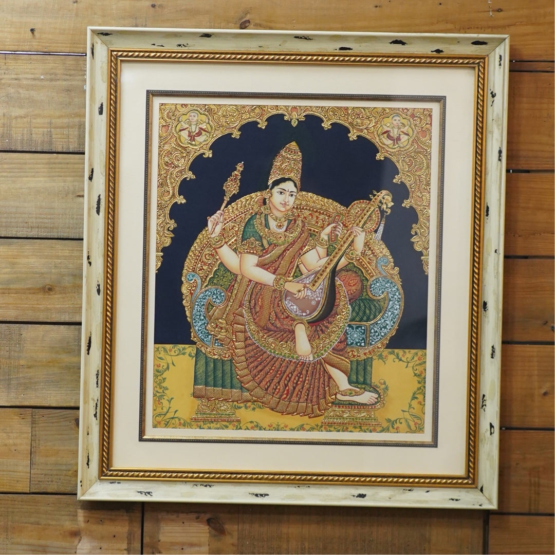 Saraswati  in Mysore Art