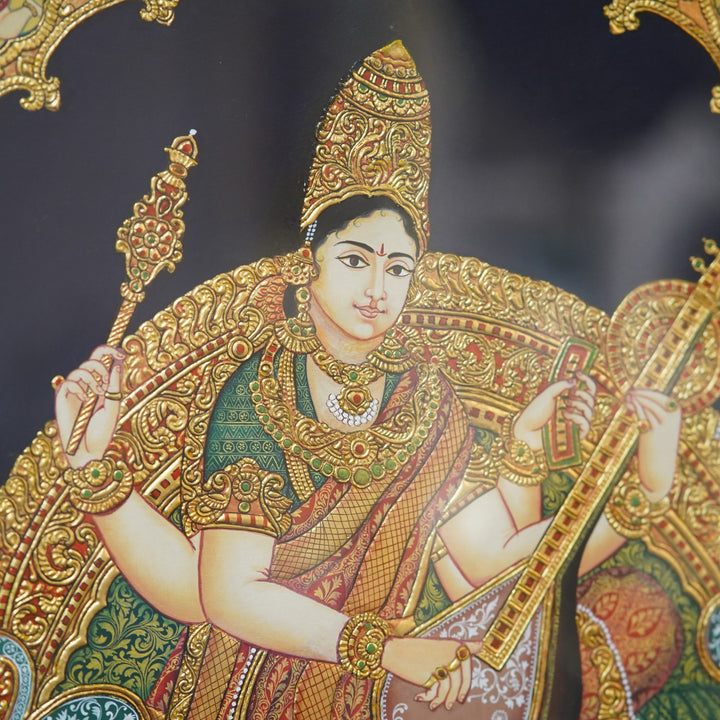 Saraswati  in Mysore Art