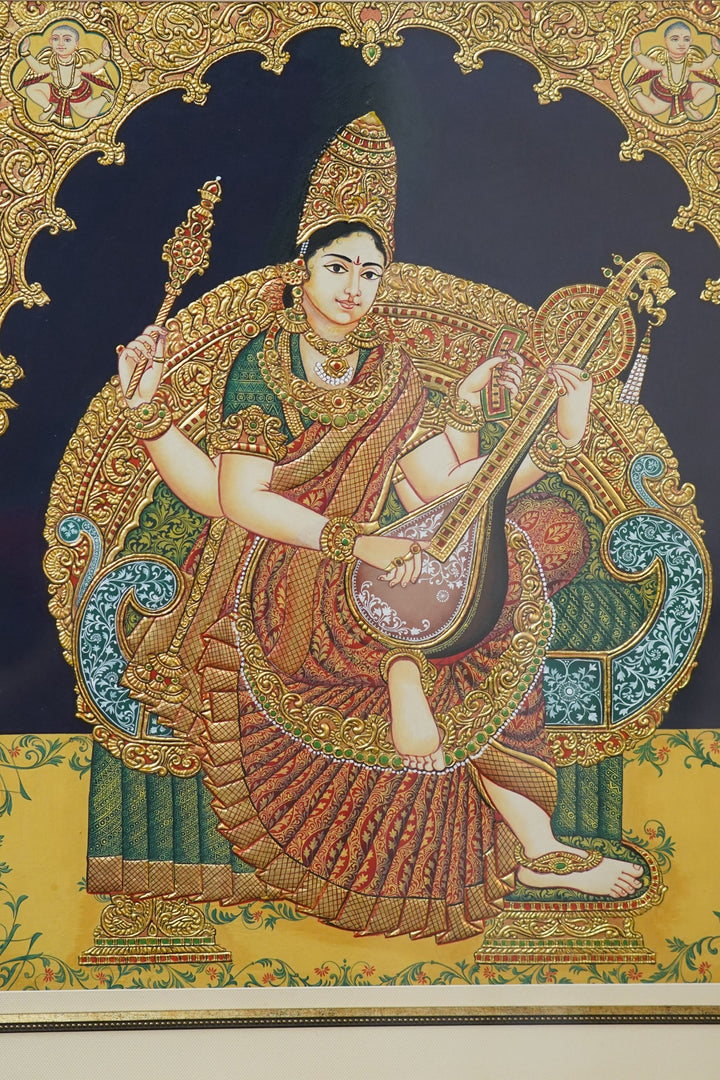 Saraswati  in Mysore Art