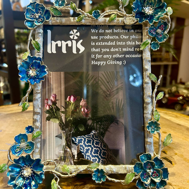 Blue Poppy Metal Frame